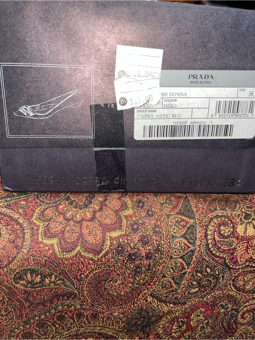 Prada Black Leather Pointed Toe Low Heels with Buckle – Size EU38.5 - Picture 2 of 7